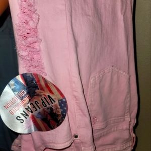 Pink women jeans